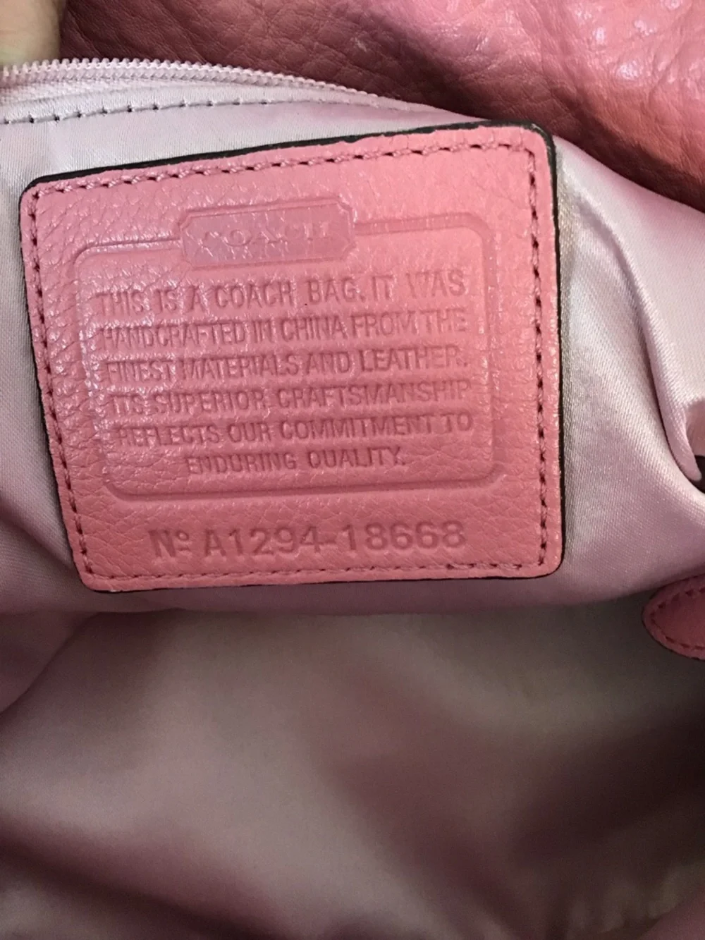 COACH Madison Dusty Pink Leather Shoulder Bag Silver Chain Y2K Like New